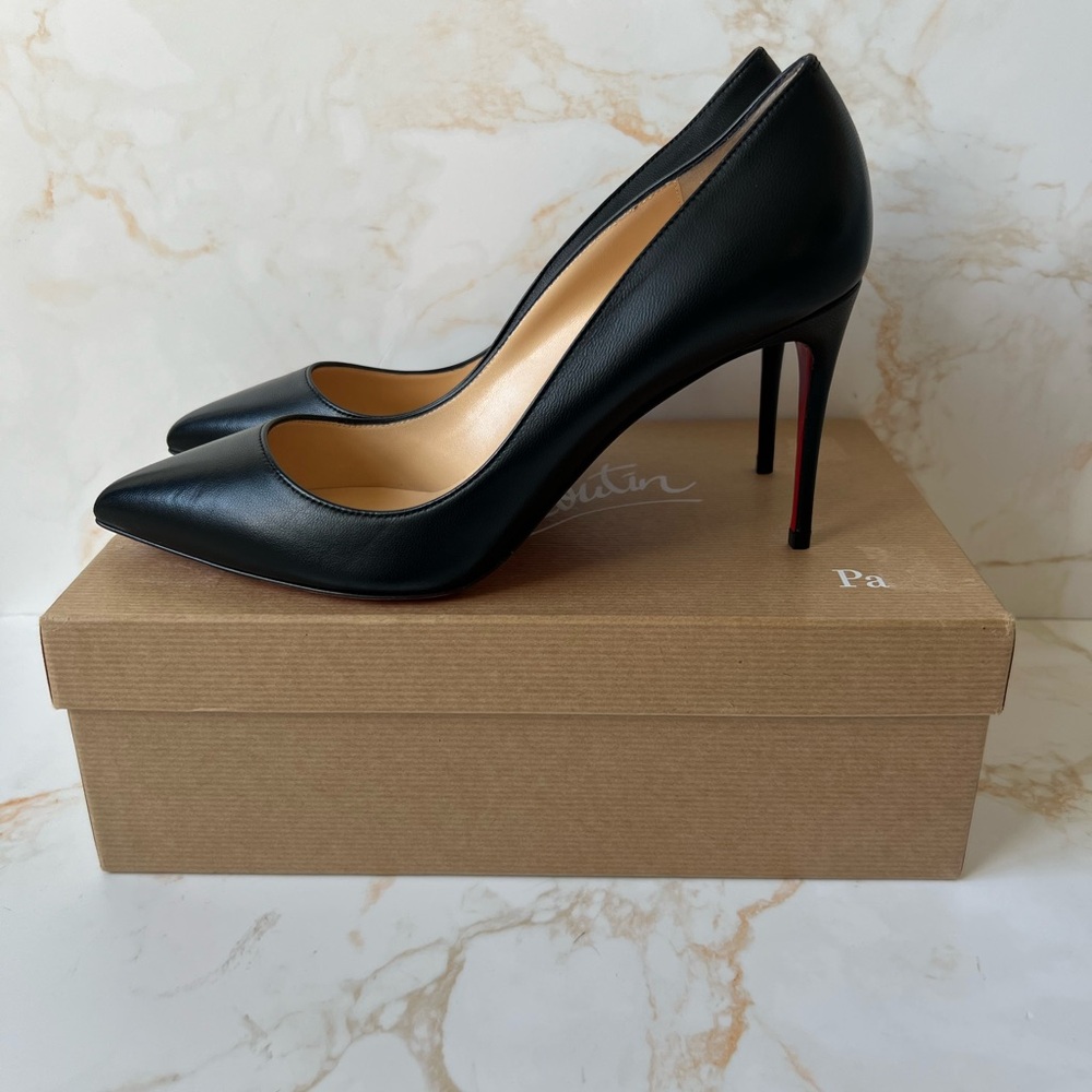 Christian Louboutin Black Leather Pumps